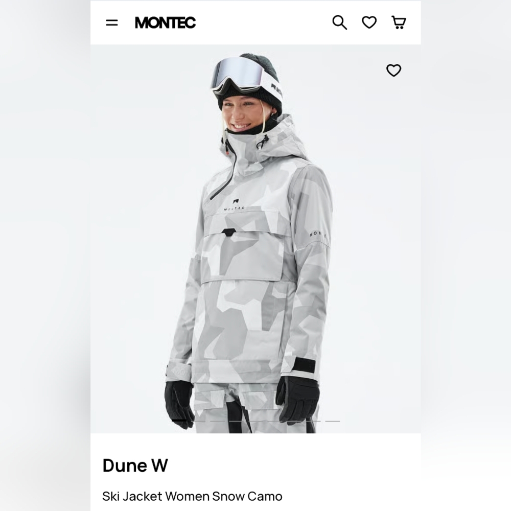 Montec Gray Camo Snow Jacket